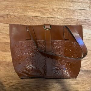 Patricia Nash brown bucket purse